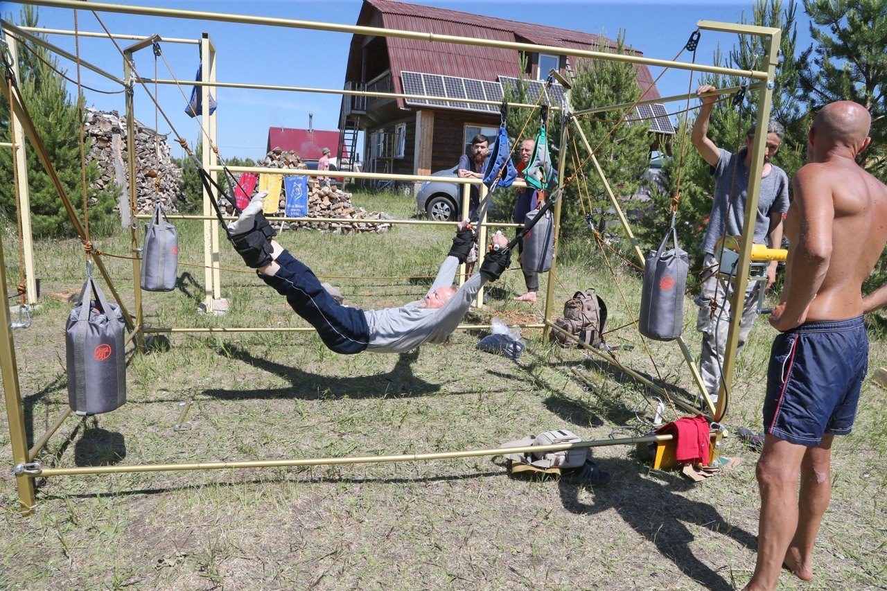 Воркаут на спортплощадке